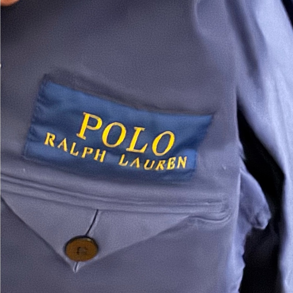 Polo Ralph Lauren Navy Patchwork Blazer - Picture 3 of 15